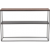 Stam 118 walnut console table with shelf Nordifra
