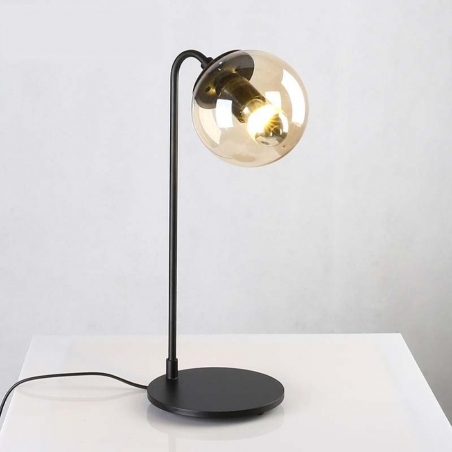 Astrifero black&amp;amber glass table lamp Step Into Design