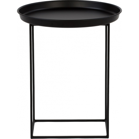 Ramme 43 black round tray coffee table Nordifra