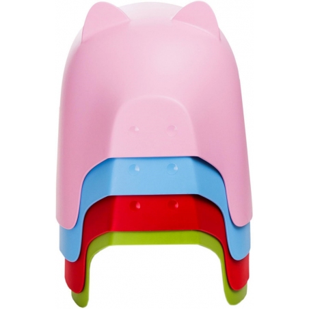 Krzesełko (siedzisko) dziecięce Piggy jasno niebieskie D2.Design do pokoju dziecięcego.