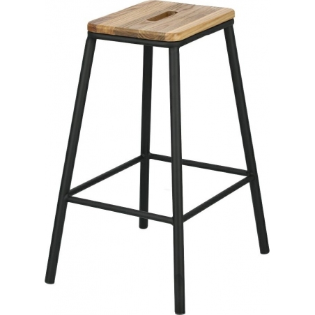 Seattle 66 black industrial bar stool Intesi