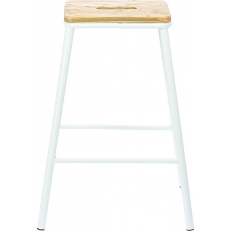 Seattle 66 white wooden bar stool Intesi