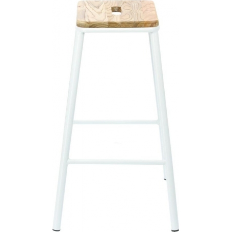 Seattle 66 white wooden bar stool Intesi