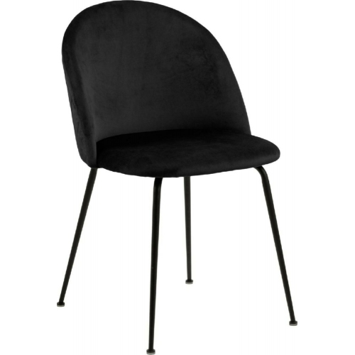 Louise black upholstered chair Actona