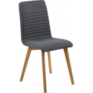 Arosa anthracite upholstered wooden chair Actona