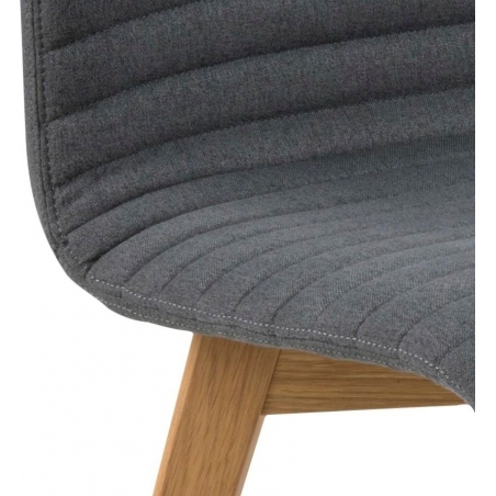 Arosa anthracite upholstered wooden chair Actona