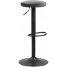 Finch Velvet dark grey swivel bar stool with black leg Actona