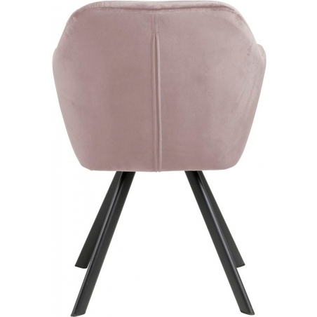 Lola pink velvet chair with armrests Actona