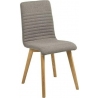 Modne Krzesło drewniane tapicerowane Arosa jasno szare Actona do jadalni, salonu i kuchni.