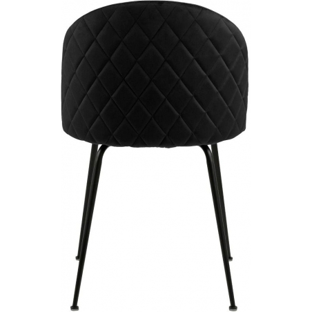 Louise black upholstered chair Actona