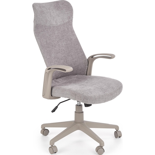 Arctic grey upholstered office chair Halmar