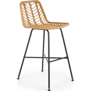 H-97 70 rattan boho bar chair Halmar