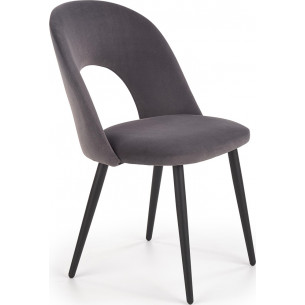 K384 Velvet grey velvet chair Halmar