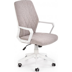 Spin II light grey upholstered office chair Halmar