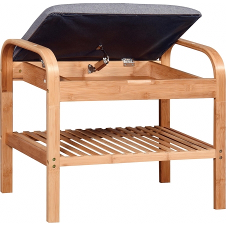 ST-12 wooden hall bench with upholstered seat Halmar