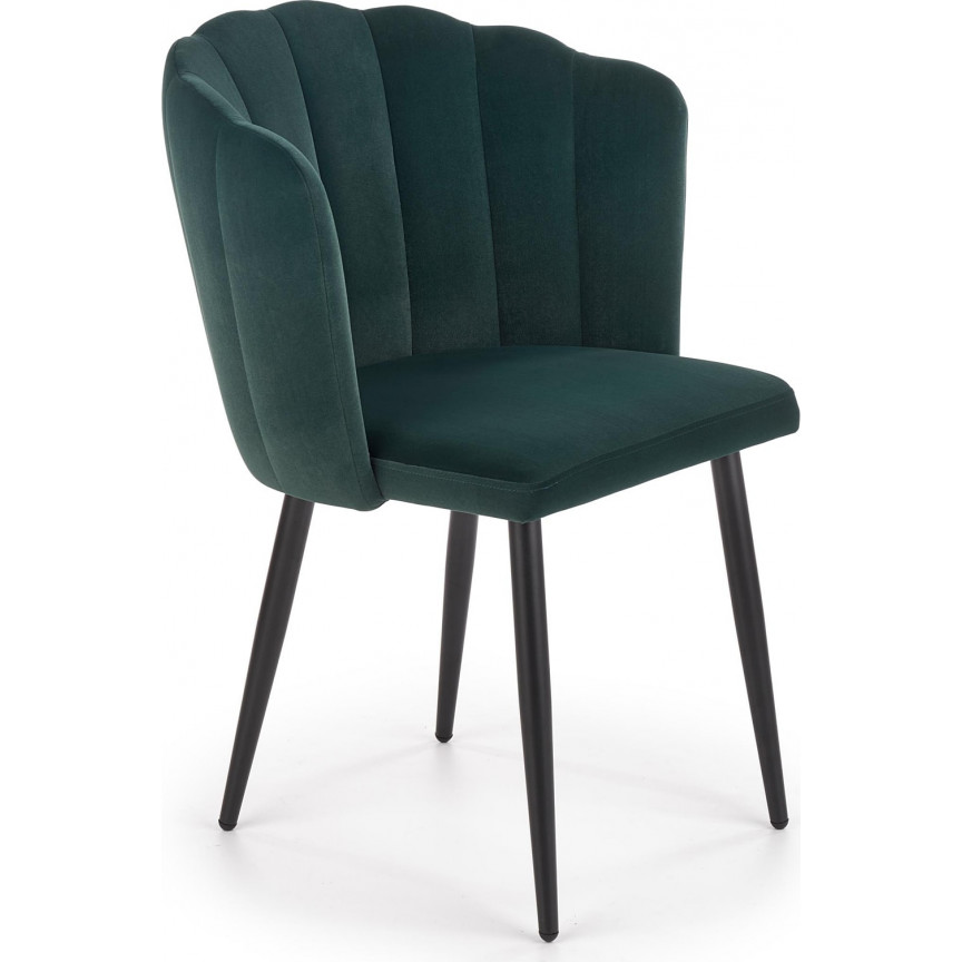 K386 dark green velvet chair Halmar