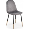 K379 grey velvet chair Halmar