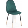 K379 dark green velvet chair Halmar