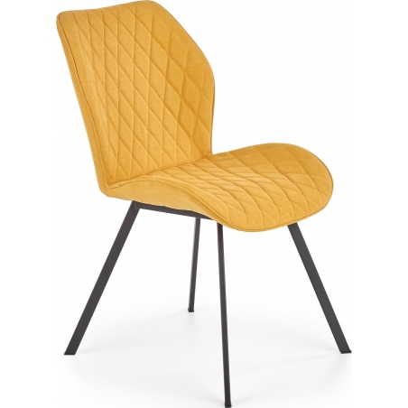 K360 curry quilted upholstered chair Halmar