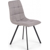 K402 grey quilted upholstered chair Halmar
