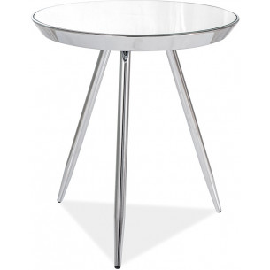 Bora 42 chrome glass round coffee table Signal