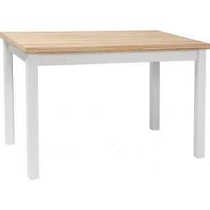 Adam 100x60 oak&amp;white scandinavian dining table Signal