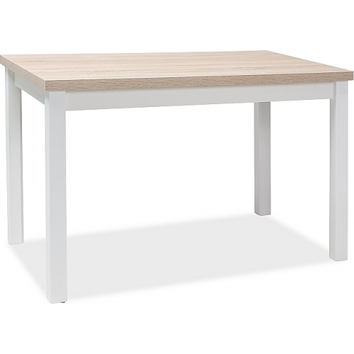 Adam 100x60 sonoma oak&amp;white scandinavian dining table Signal