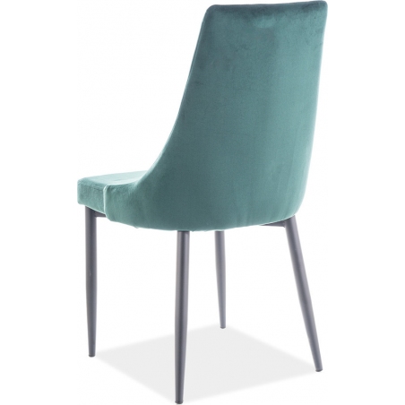 Trix B green quilted velvet chair Signal