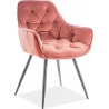 Cherry Velvet pink velvet chair Signal