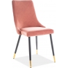 Piano Velvet pink velvet chair Signal