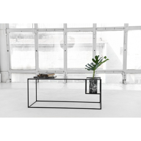 Object007 100x40 black industrial coffee table NG Design
