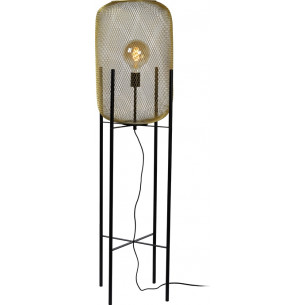 Mesh II brass&amp;black floor lamp Lucide