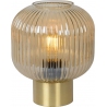 Maloto amber&amp;brass glass table lamp Lucide