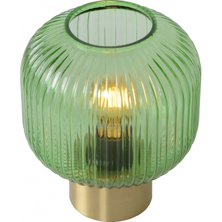 Maloto green&amp;brass glass table lamp Lucide