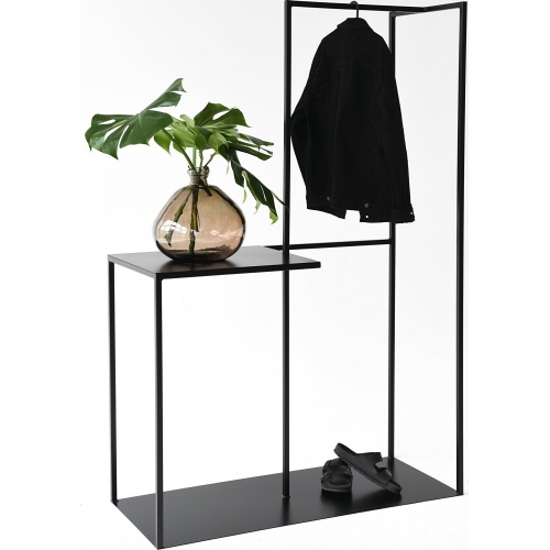 Object010 black coat stand with shelf NG Design