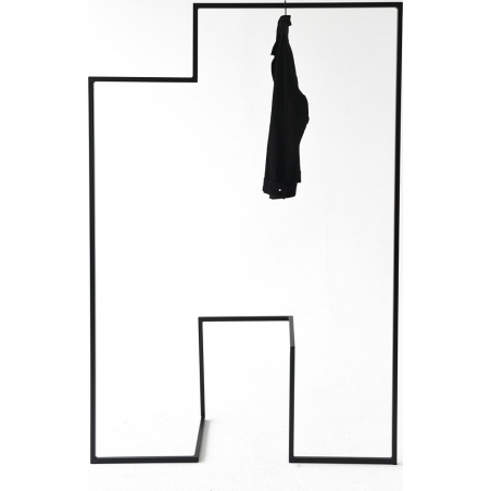 Stylowy Wieszak stojący metalowy Object011 Czarny NG Design na ubrania do przedpokoju.
