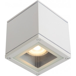 Aven Square white bathroom ceiling lamp Lucide