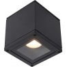 Aven Square black bathroom ceiling lamp Lucide