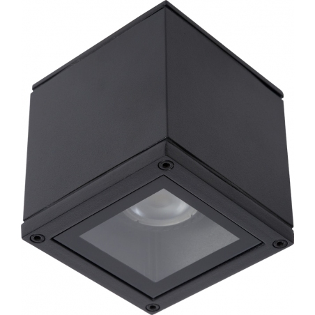 Aven Square black bathroom ceiling lamp Lucide