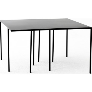 Designerski Stolik kawowy industrialny Object014 70x70 Czarny NG Design do salonu.