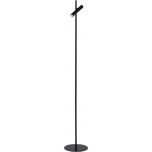Stylowa Lampa podłogowa minimalistyczna Philon Led Czarna Lucide do czytania. 2