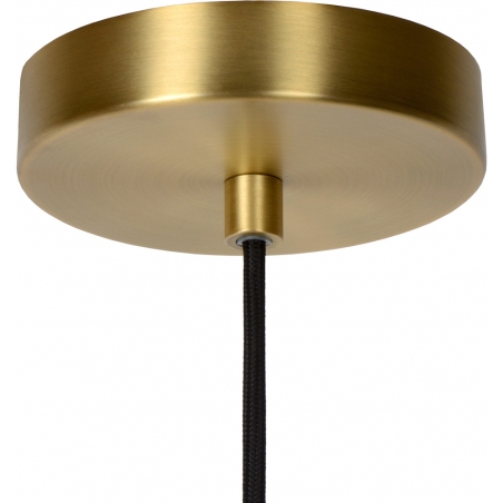 Maloto 30 amber&amp;brass glass pendant lamp Lucide