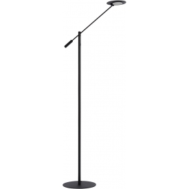 Anselmo Led black floor lamp with adjustable arm Lucide