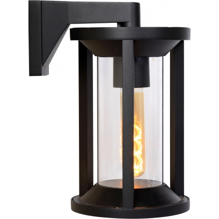 Cadix black outdoor wall lamp Lucide