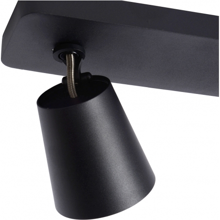 Turnon III Led black ceiling spotlight with 3 lights Lucide