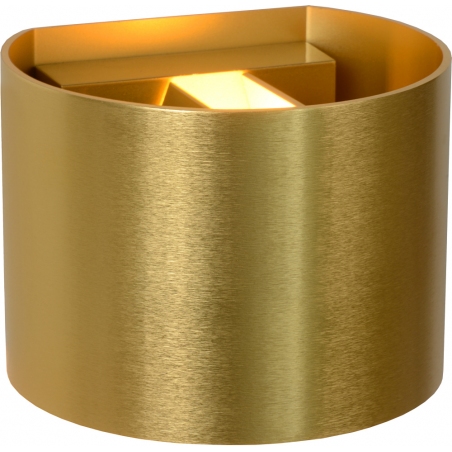 Xio Round Led brass wall lamp Lucide
