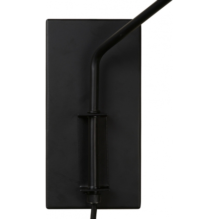 Pepijn black industrial wall lamp with arm Lucide