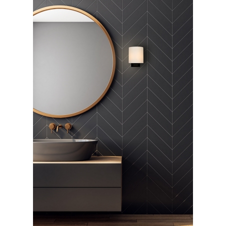 Jelte white&amp;black bathroom wall lamp Lucide