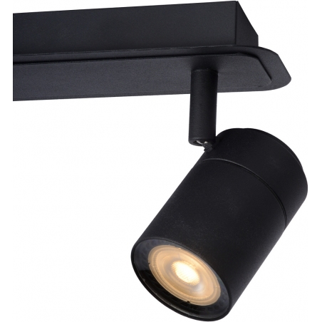 Lennert II LED black double ceiling spotlight Lucide