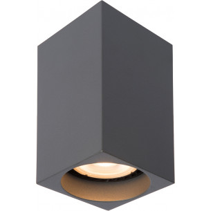 Delto Square Led grey spot ceiling lamp Lucide